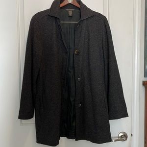 Lightweight vintage wool car coat